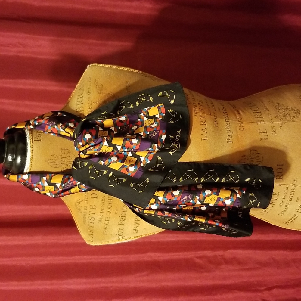 44"x10" 100% silk scarf